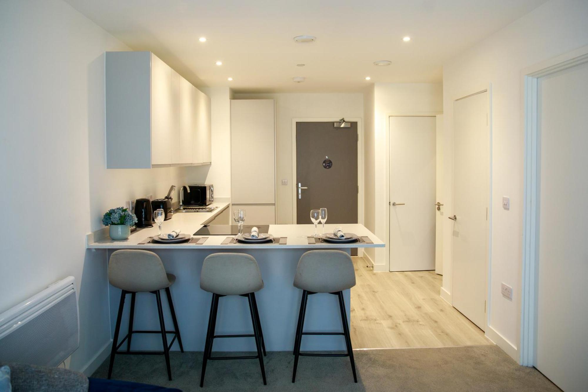 Trafford Suite Modern 1 Bed With Cinema Room Manchester Buitenkant foto