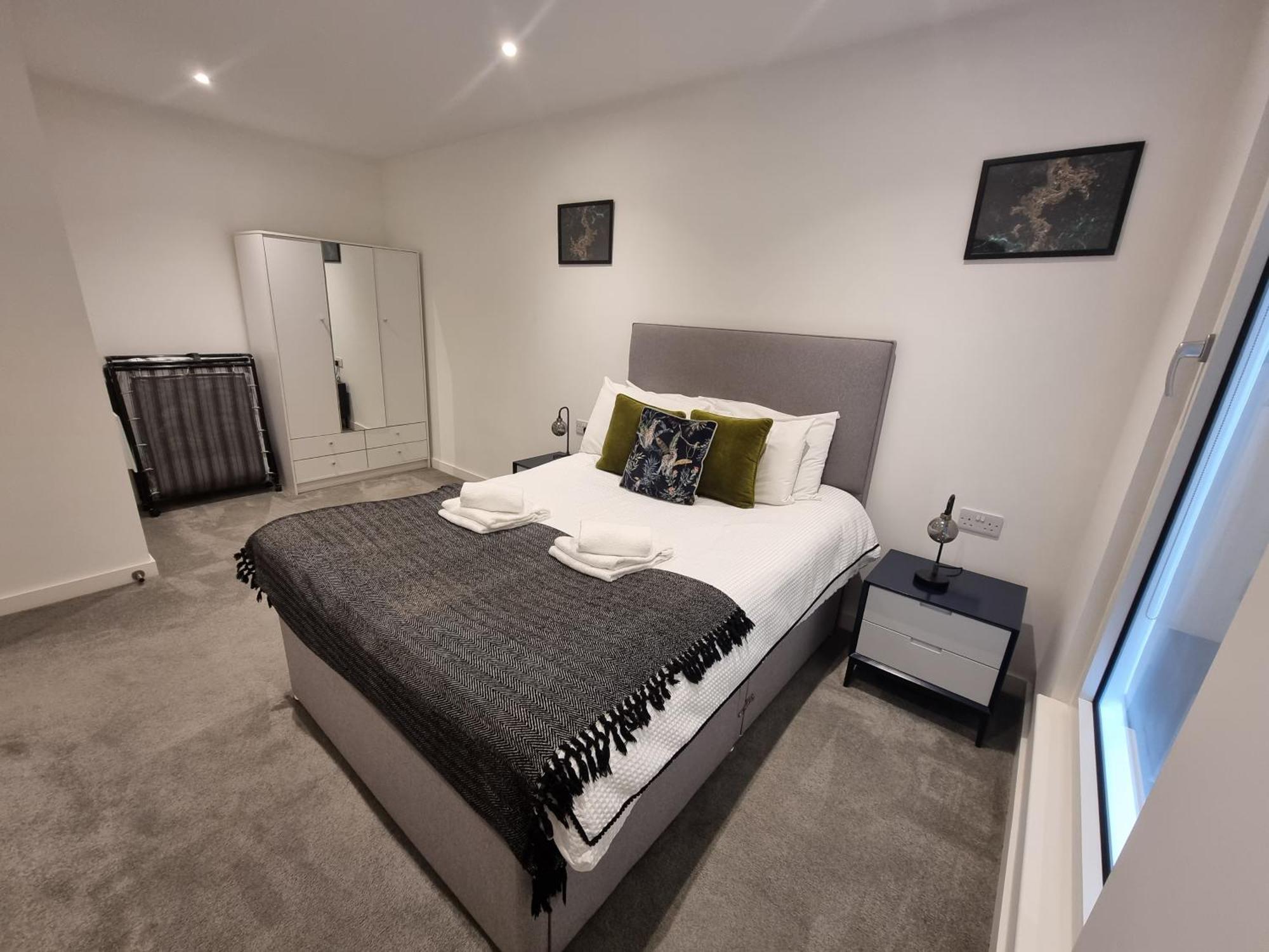 Trafford Suite Modern 1 Bed With Cinema Room Manchester Buitenkant foto