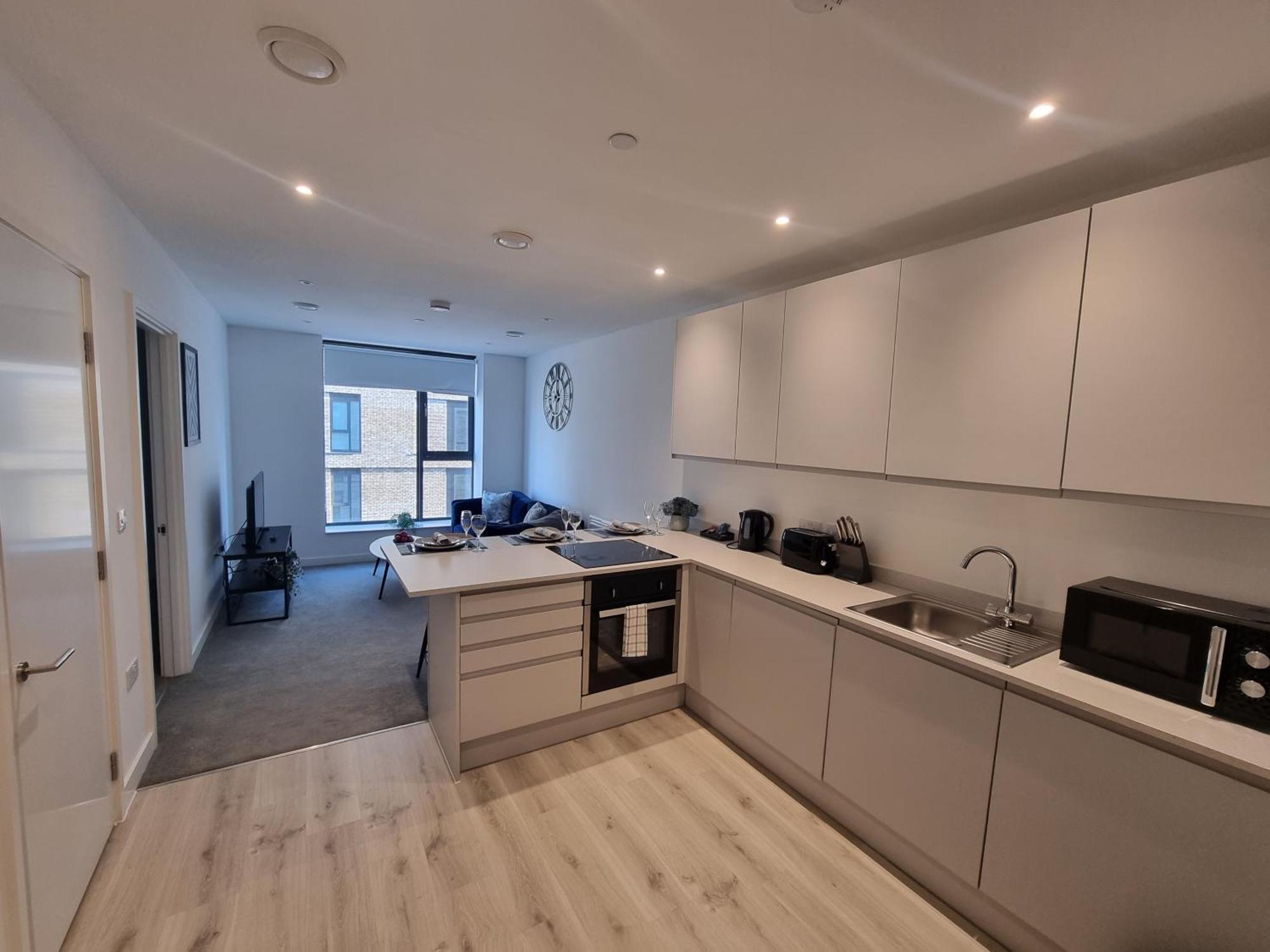 Trafford Suite Modern 1 Bed With Cinema Room Manchester Buitenkant foto